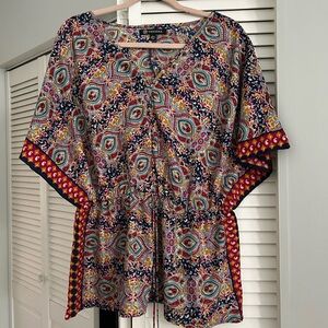 Versona Colorful Patterned Blouse